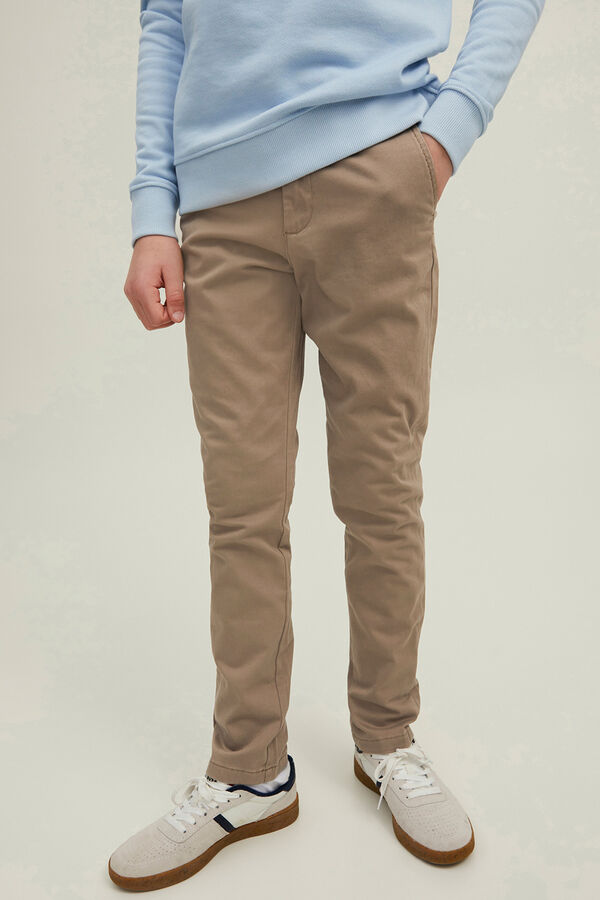 Jack & Jones Junior Slim fit chinos Bež
