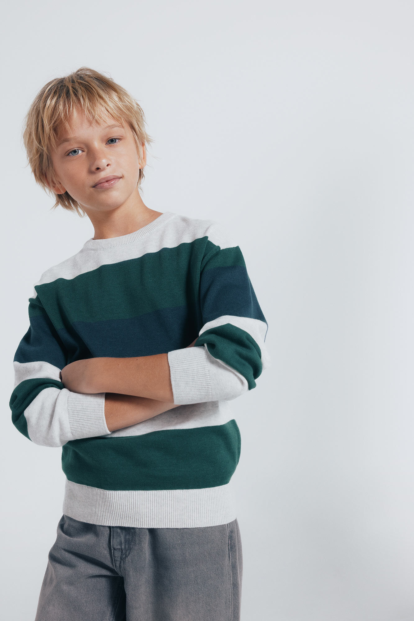 Springfield Kids Basic striped sweater for boys