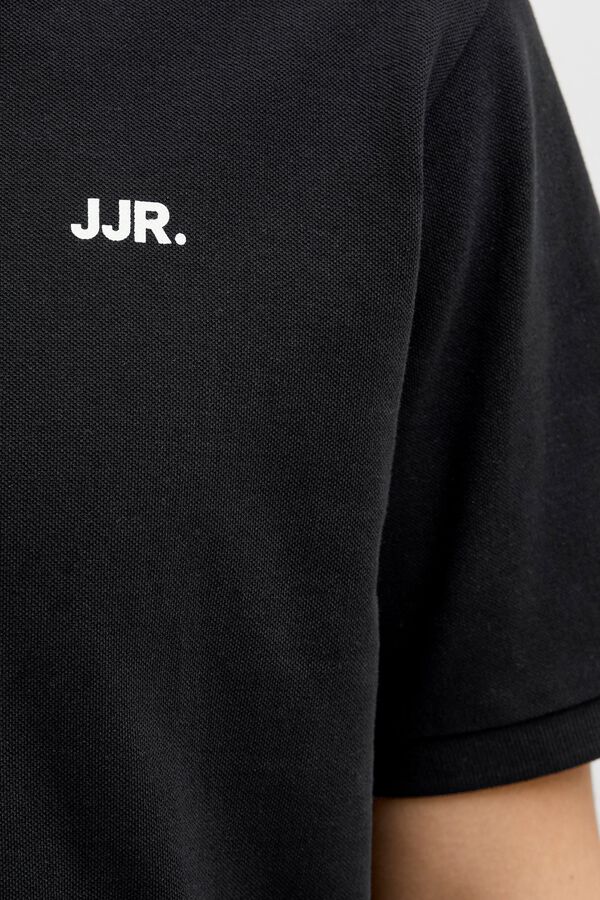 JJ REBEL Regular fit polo shirt Crna