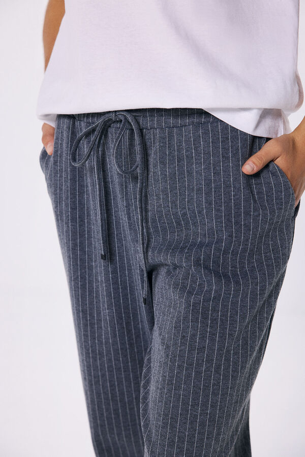 Springfield Calça jogger ponto circular cinza claro