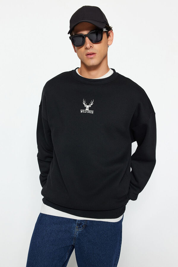 Trendyol Sudadera oversize negro