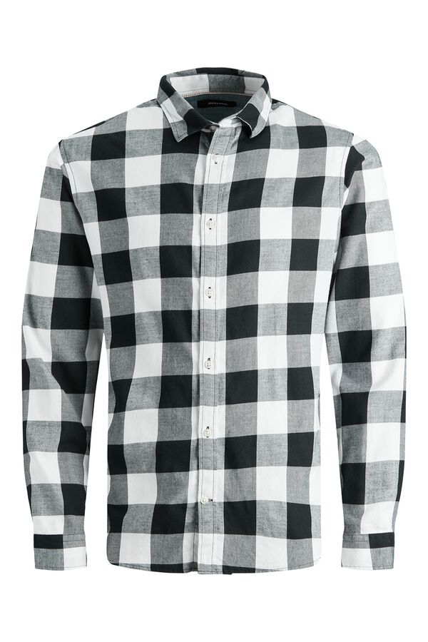Jack & Jones Plaid slim fit shirt blanc