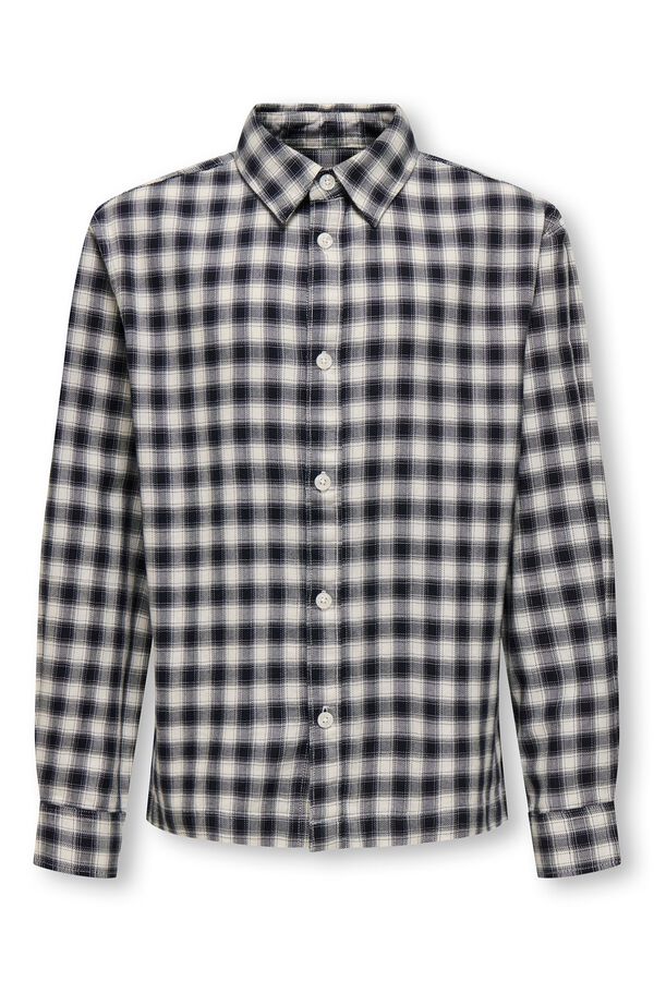 Only & Sons Junior Cotton long sleeve shirt blue