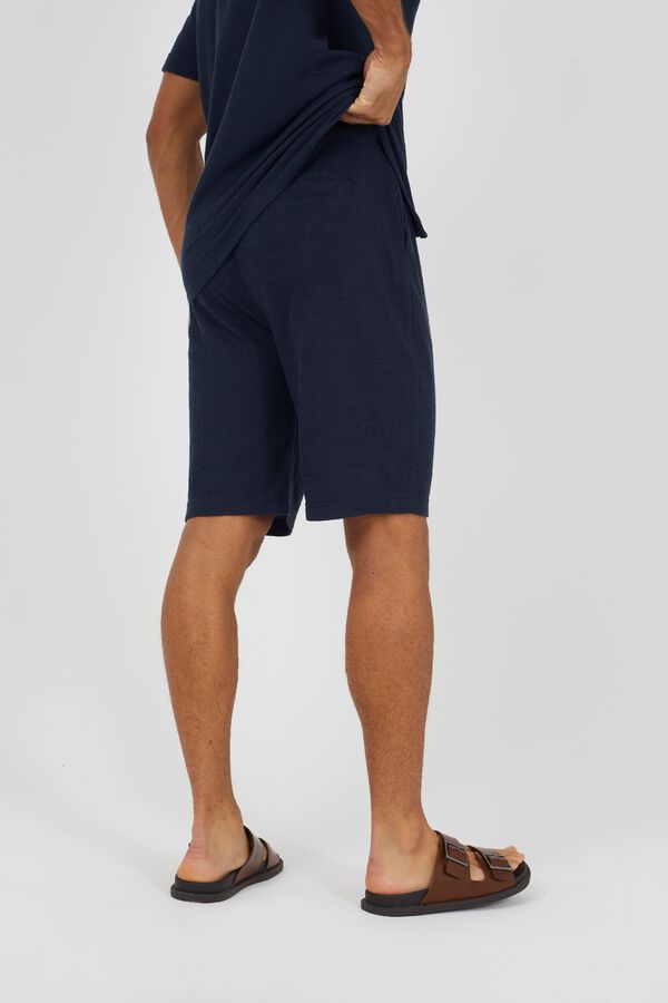 Brave Soul Textured shorts blue
