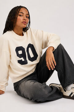 Jack & Jones Sweatshirt de gola redonda estampada