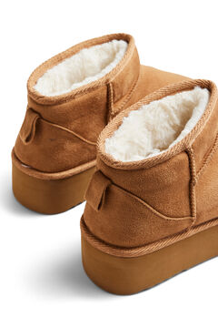 Pieces Teddy-Bootie mit breiter Sohle