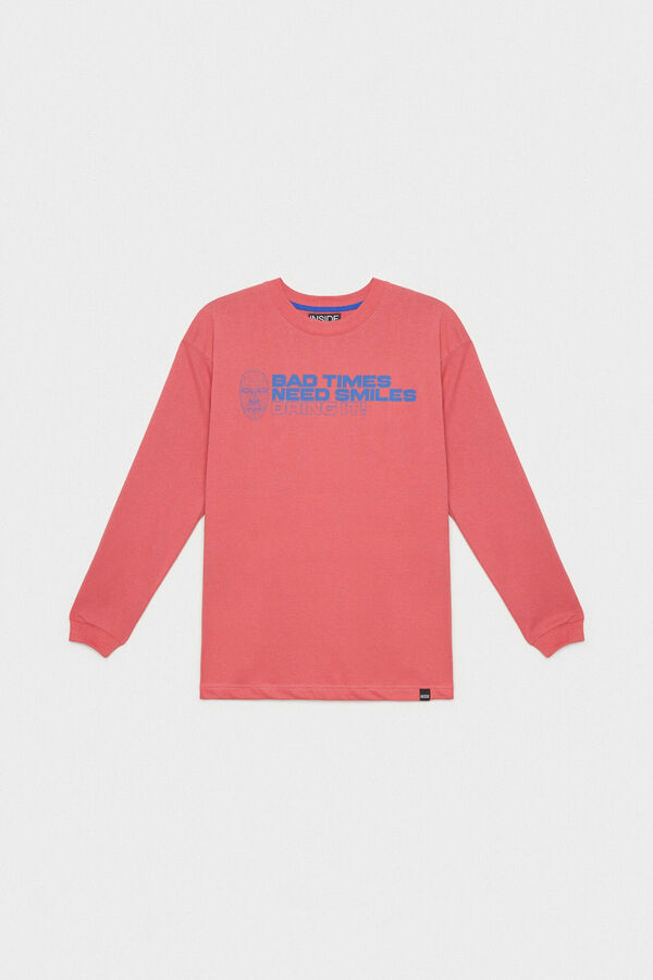 Inside Metaverse Print T-shirt red