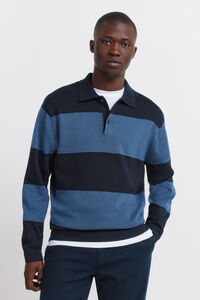 Springfield Colour block stripe polo shirt