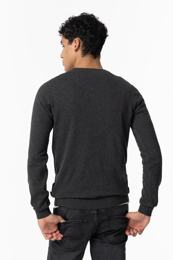 Tiffosi Jersey de Punto B&aacute;sico gris