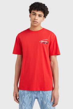 Springfield Camiseta de hombre de manga corta Tommy Jeans. rojo