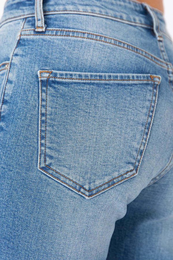 Springfield Jeans Lauren Skinny Tiro Alto azul medio