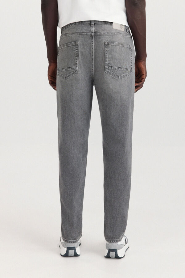 Springfield Grey regular fit washed jeans grey