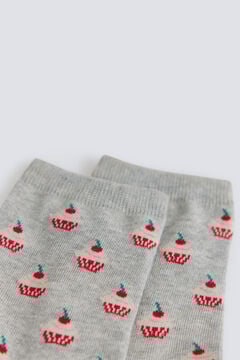 Springfield Meias compridas estampado cupcake