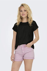 Springfield Round-neck lace top black