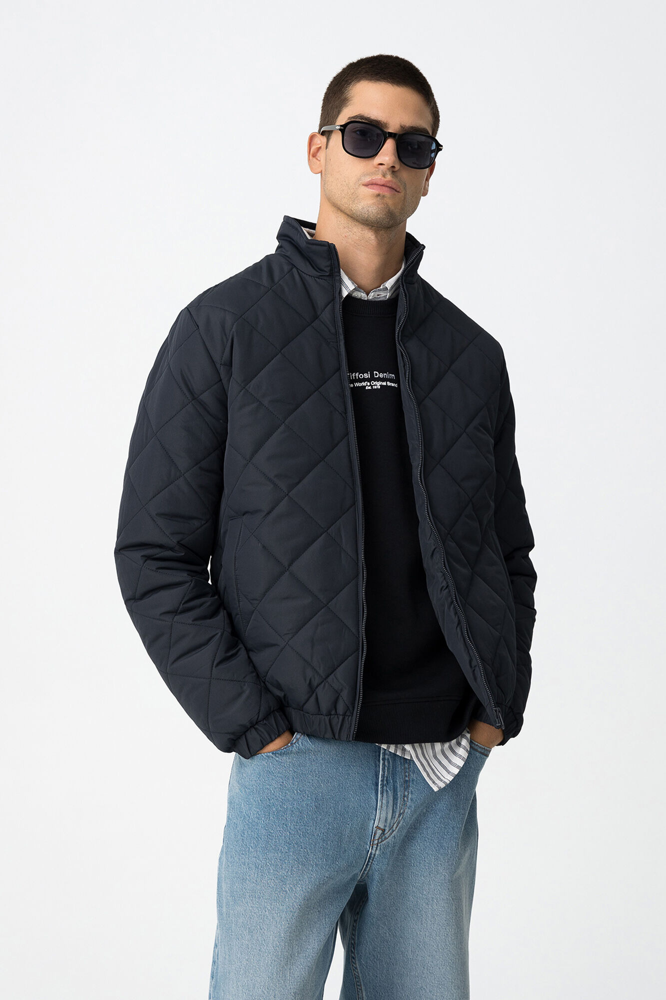 Tiffosi Casaco acolchoada de corte regular