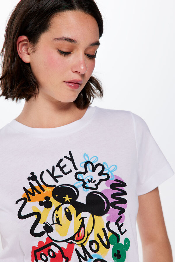 Springfield Camiseta Mickey Mouse blanco