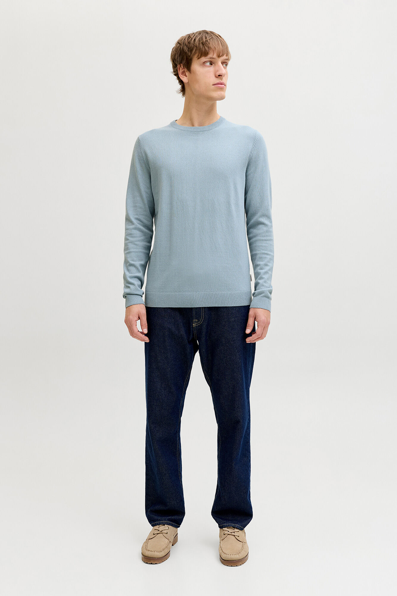 JJ REBEL su&eacute;ter b&aacute;sico de malha de manga comprida