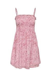 Only Vestido corto con escote cuadrado