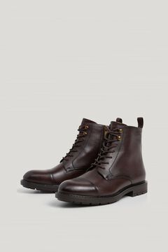 Pepe Jeans Leather boots with zip fastening