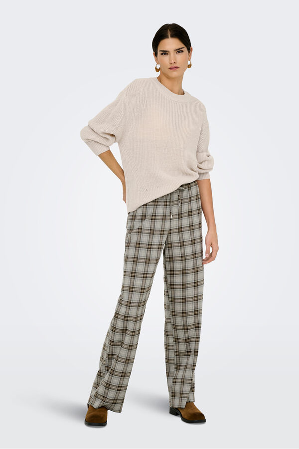 Only Round neck jumper marron