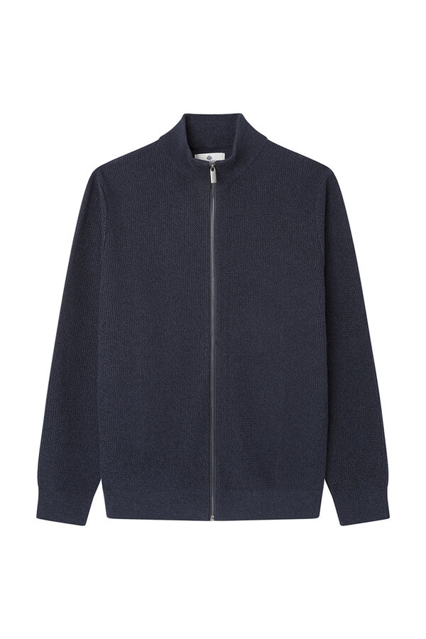 Springfield Zip up cardigan navy