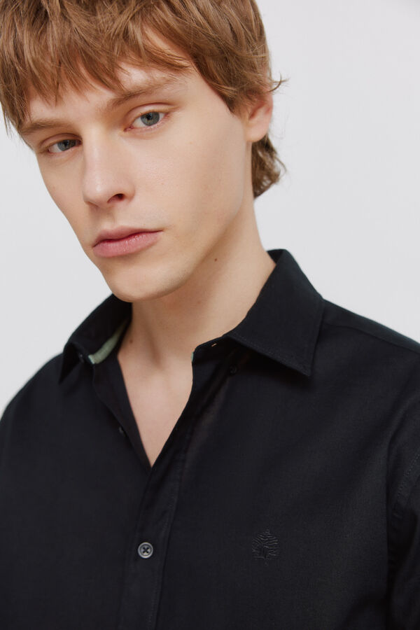 Springfield Linen shirt black