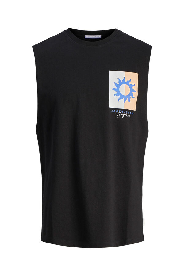 Springfield Oversize sleeveless T-shirt crna
