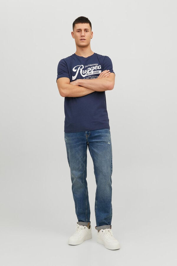 Springfield Camiseta fit estándar azul medio