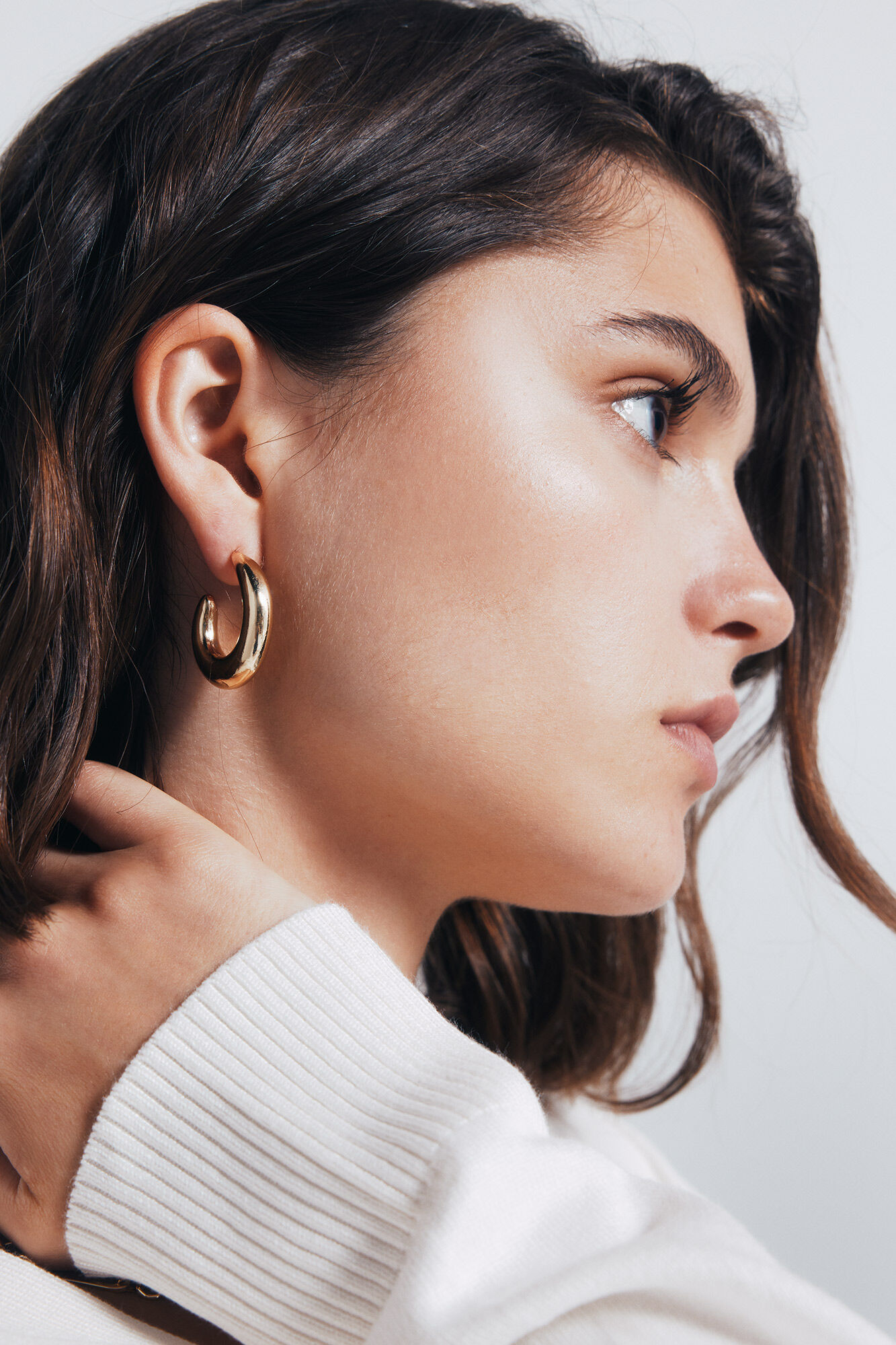 Springfield Pack pendientes aros gruesos plata y oro