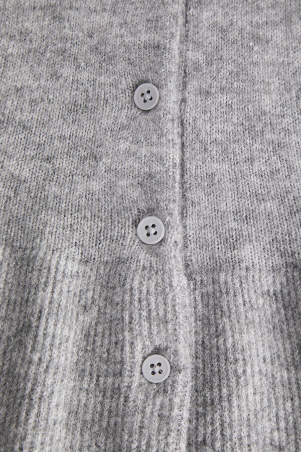 Jack & Jones Girl Round neck slim fit cardigan grey