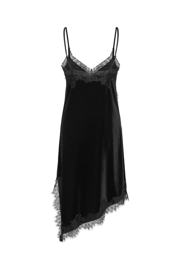 JDY Velvet lace short dress black