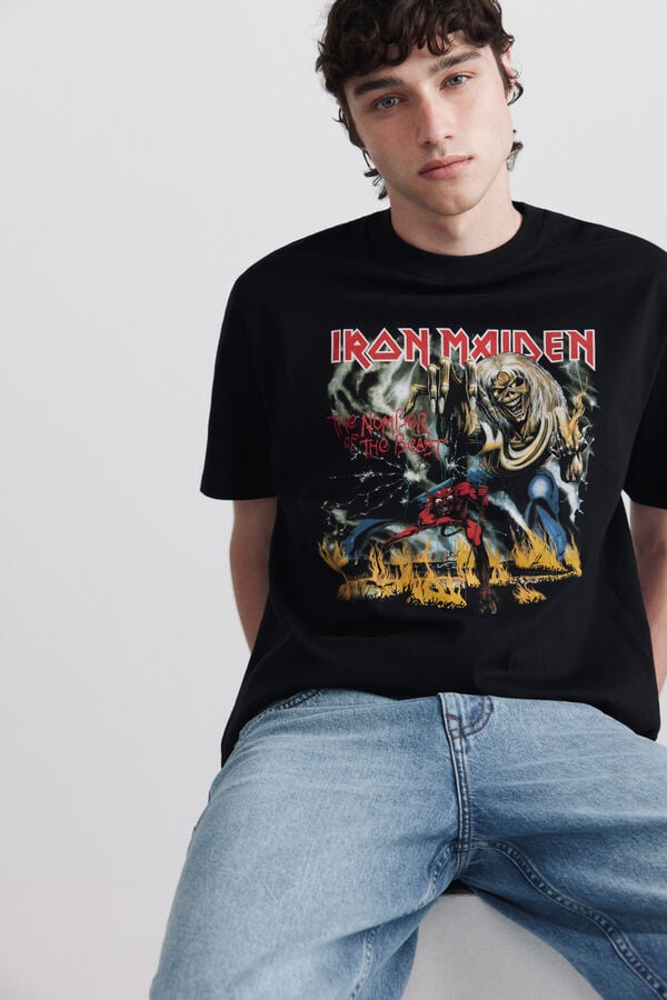 Springfield Camiseta Iron Maiden negro