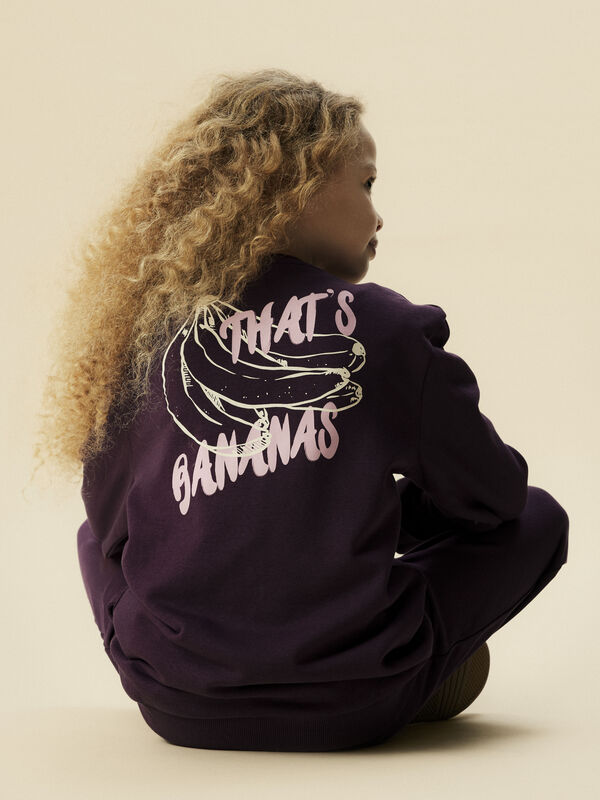 Name It Sudadera cuello redondo morado/lila