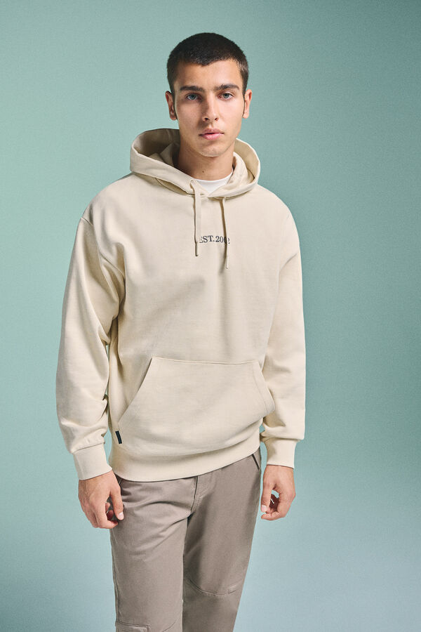 Springfield Sweatshirt Limitless capuz x Springfield natural