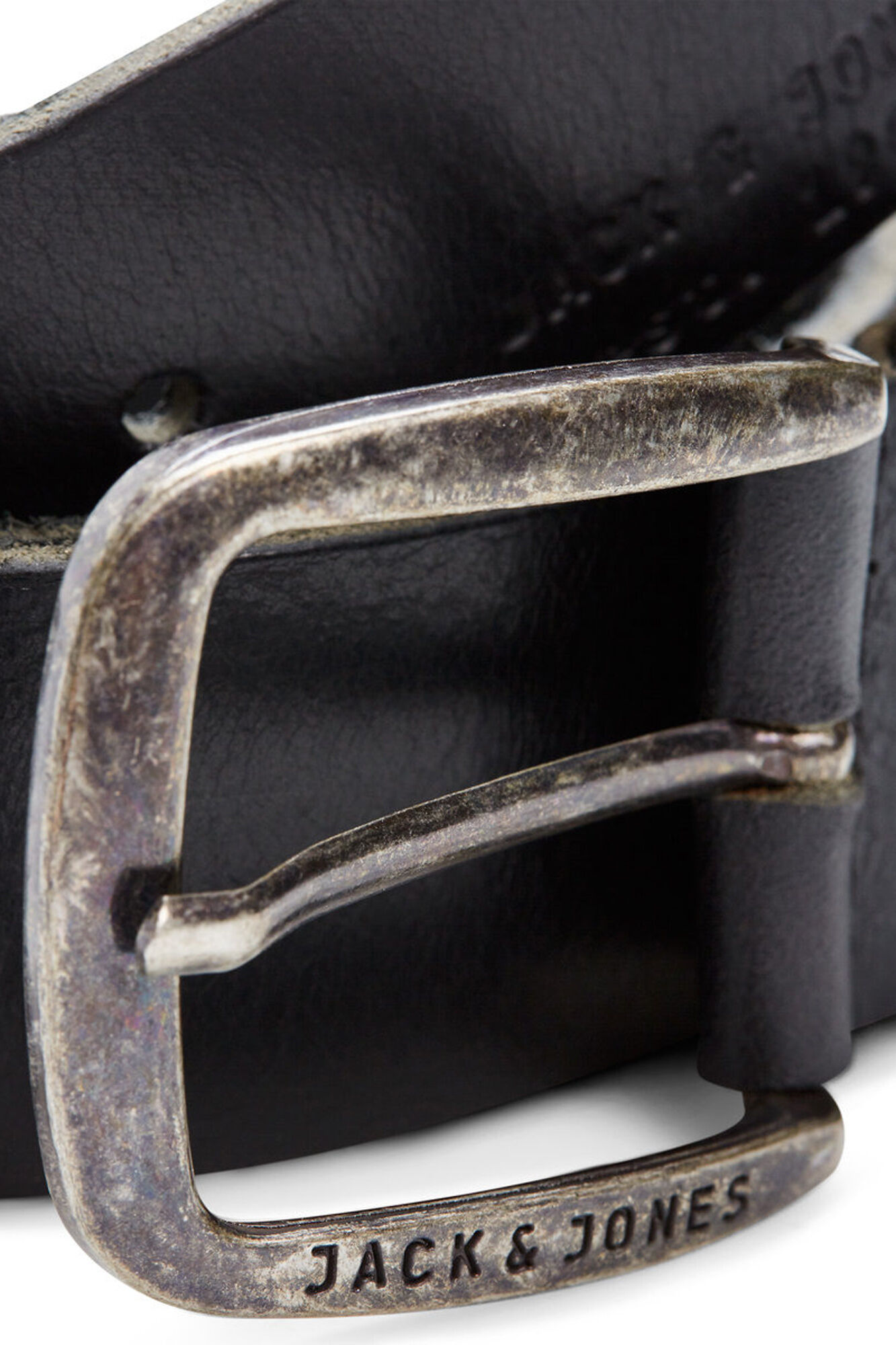 Jack & Jones Cintur&oacute;n piel hebilla met&aacute;lica