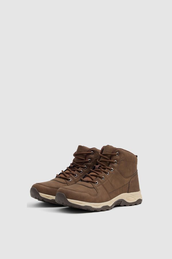 Inside Combined hiking boots nude