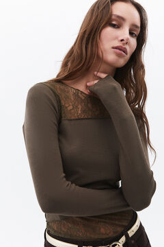 Oxxo Camiseta encaje