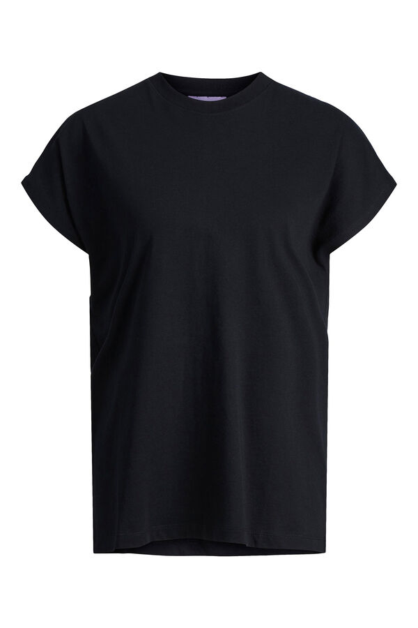 Springfield T-Shirt Oversize-Passform kurzärmelig schwarz