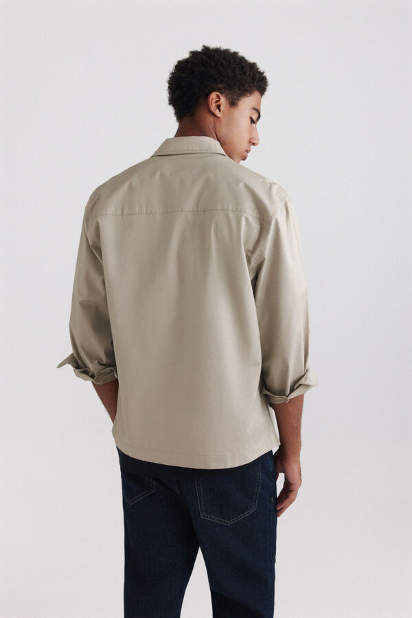 Springfield Oversize fit overshirt nude