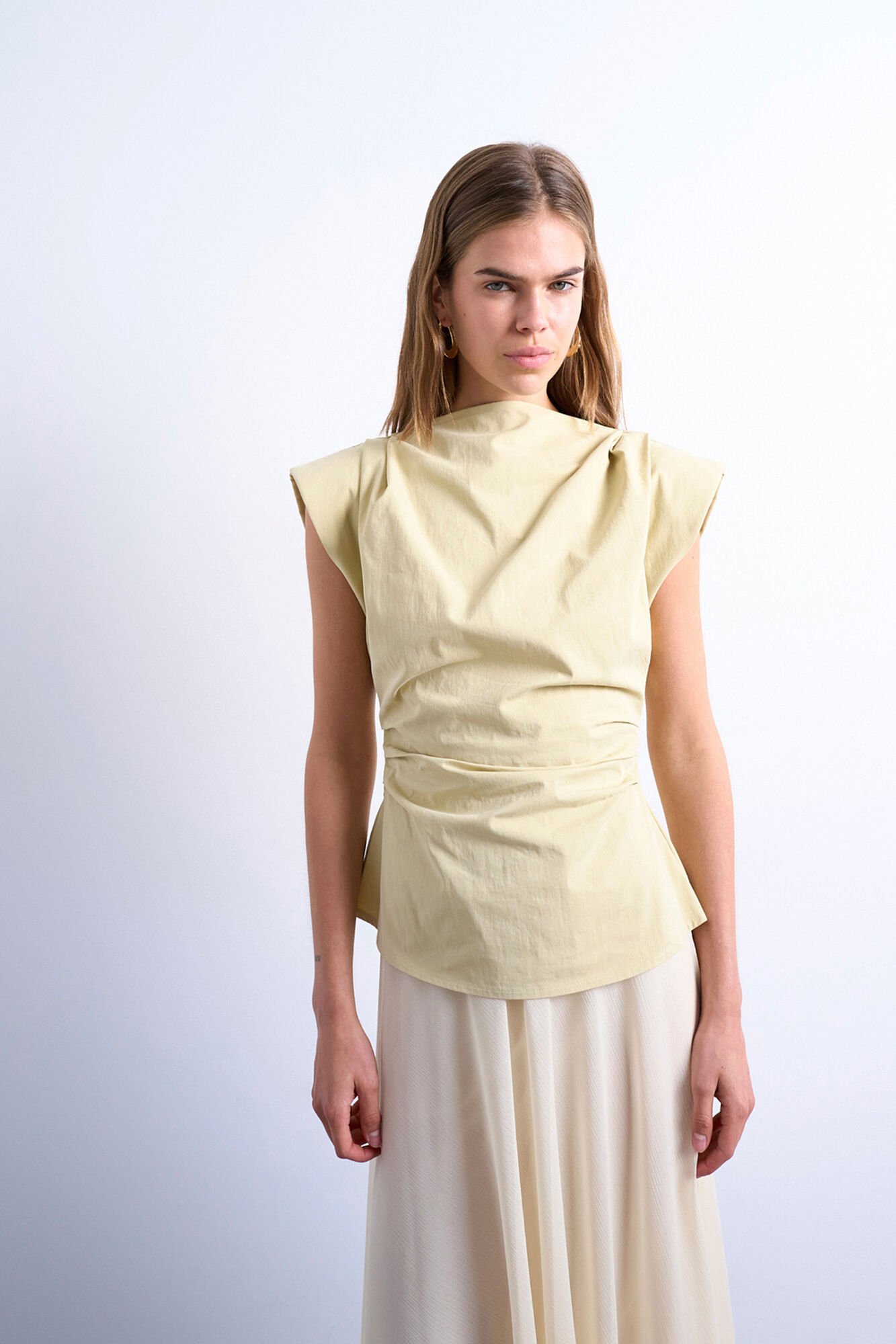 Topshop Top sin mangas estructurado