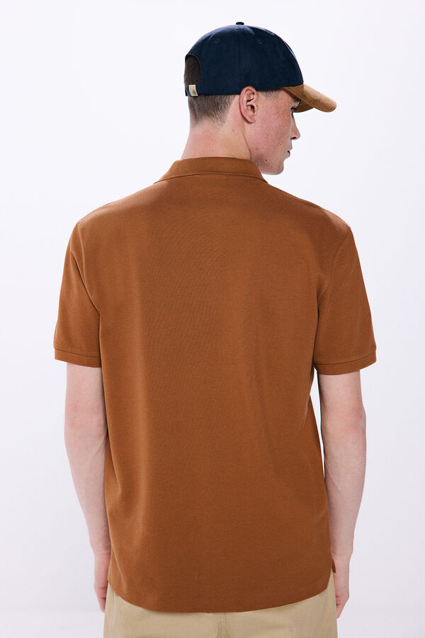 Springfield Regular fit basic piqué polo camel