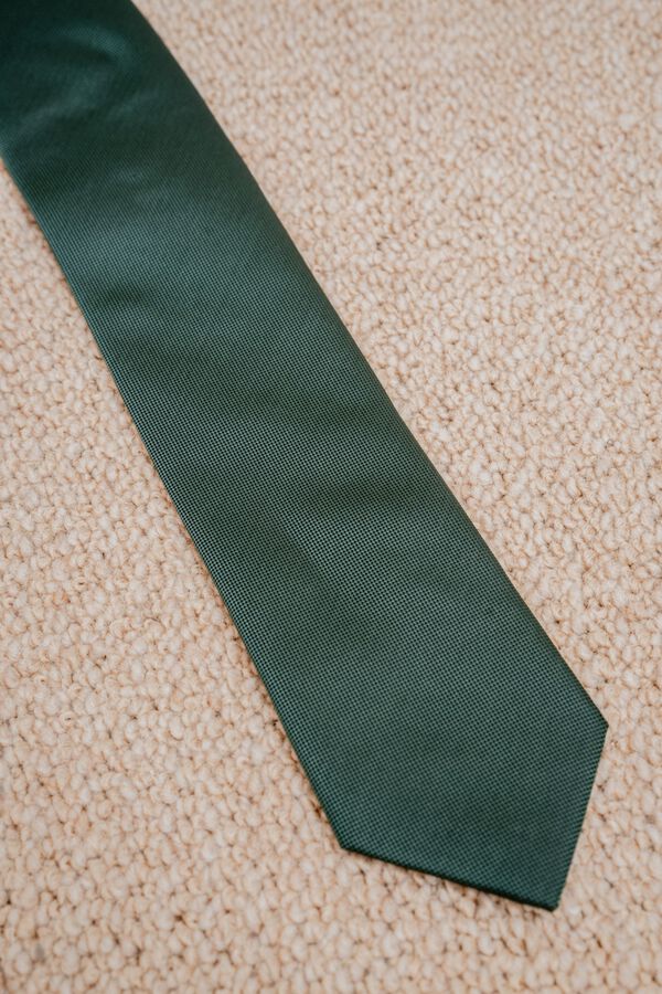 Celopman Plain basic tie green
