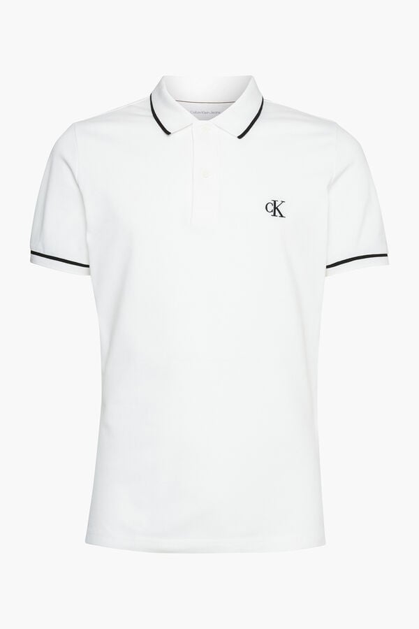CK Jeans Polo de manga corta blanco