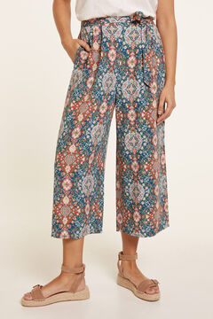 Springfield Printed Culottes blue