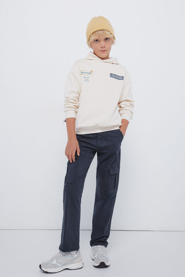 Springfield Kids Criança de carga calças chino azul