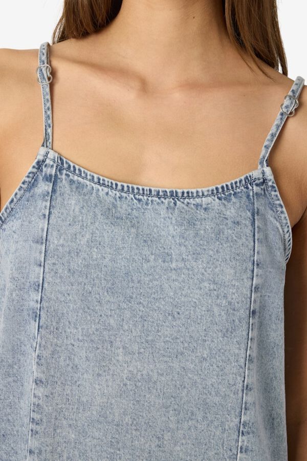 Noisy May Vestido largo vaquero de tirantes azul