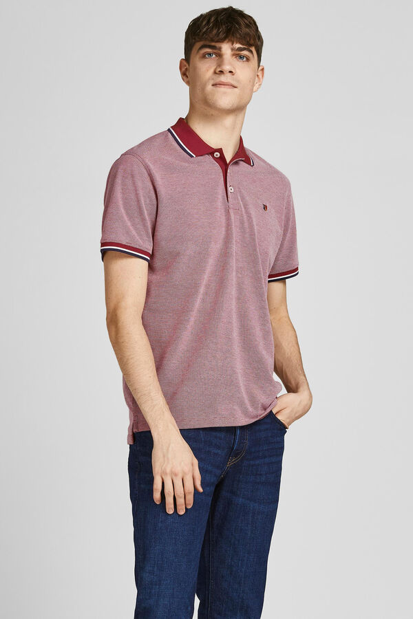 Springfield Men's cotton polo shirt rouge