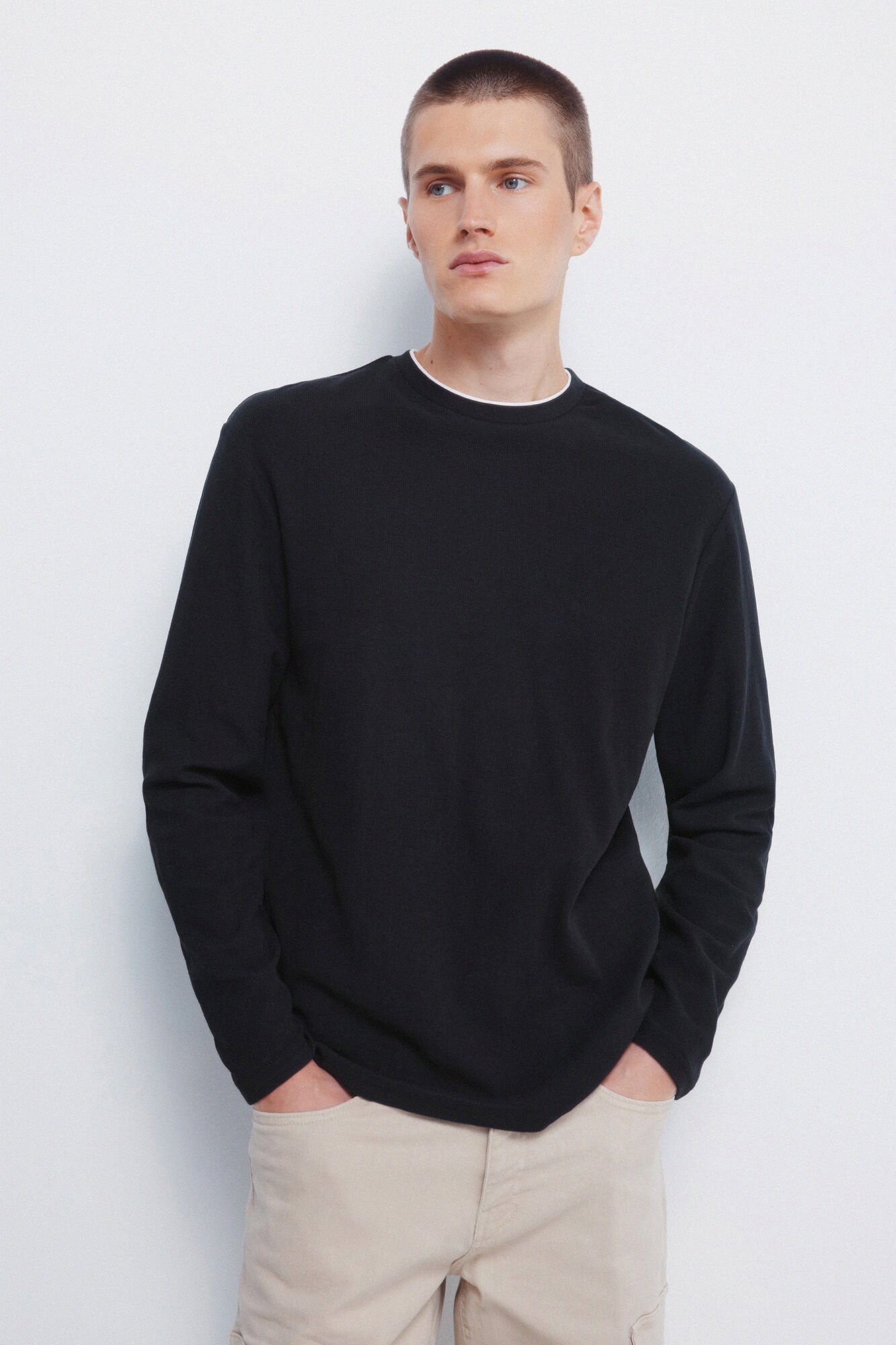 Springfield Double waffle fabric T-shirt