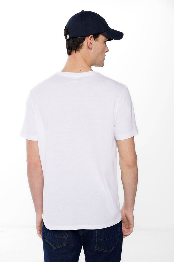 Springfield T-shirt basique arbre blanc