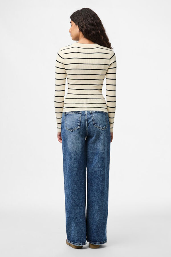 Pieces Fine fitted jumper grey